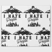 人おもしろい嫌いのアンチソーシャルキャンプ ラッピングペーパー (フラット)