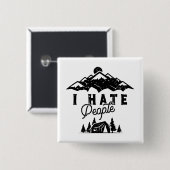 人おもしろい嫌いのアンチソーシャルキャンプ 缶バッジ (正面&裏面)