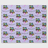 人おもしろい間誕生日バルーン ラッピングペーパー (フラット)