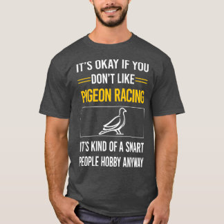 人おもしろい頭が切れる々Pigion Racing Tシャツ