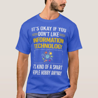 人おもしろい頭が切れる情報技術 Tシャツ