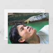 人およびヘビ ポストカード (正面/裏面)