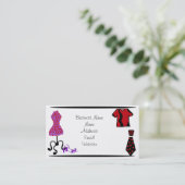 人および女性のファッション衣類の名刺 名刺 (スタンド正面)