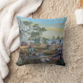 人および彼の犬…南様式 クッション (ブランケット)