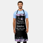 人お気に入りの々はおばあちゃんと呼ばれる |グランドキッズ名 エプロン (着用した状態)