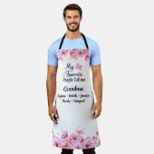 人お気に入りの々はおばあちゃんと呼ばれる |グランドキッズ名 エプロン (着用した状態)