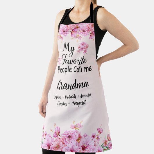人お気に入りの々はおばあちゃんと呼ばれる |グランドキッズ名 エプロン (インサイチュ)