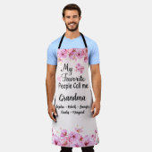 人お気に入りの々はおばあちゃんと呼ばれる |グランドキッズ名 エプロン (着用した状態)
