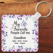 人お気に入りの々はおばあちゃんと呼ばれる |グランドキッズ名 キーホルダー (裏面)