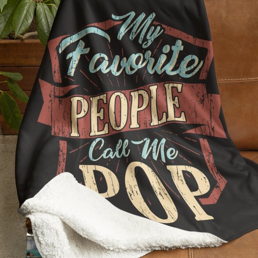 人お気に入りの々は僕を父ポップ・アートの日と呼ぶ シェルパブランケット