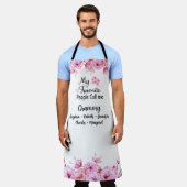 人お気に入りの々は私をグラミーと呼ぶ |グランドキッズ名 エプロン (着用した状態)