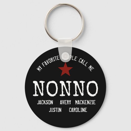 人お気に入りの々は私をノーと呼ぶパーソナライズされた キーホルダー (正面)