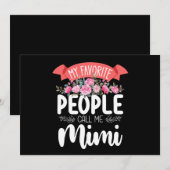 人お気に入りの々は私をミミ母の日と呼ぶ 招待状 (正面/裏面)