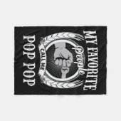 人お気に入りの々は私を祖父と呼びポップ・アートのポップ・アートのる フリースブランケット (正面(横))