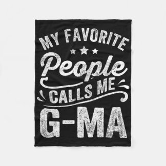 人お気に入りの々は私をG-ma母の日の贈り物と呼ぶ フリースブランケット