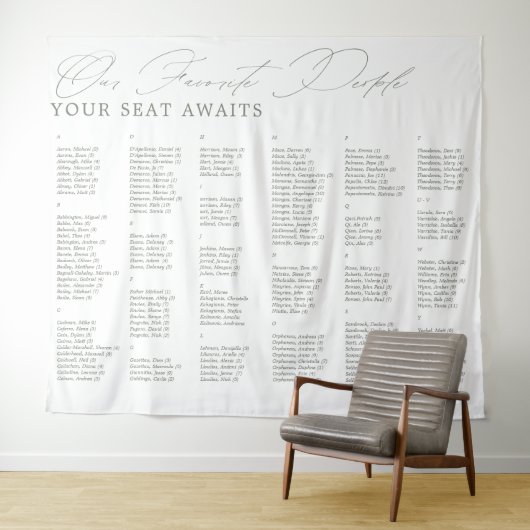 人お気に入りのの結婚アルファベット表 タペストリー (インサイチュ(横))