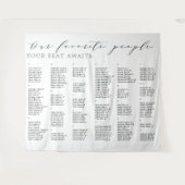 人お気に入りのの結婚アルファベット表 タペストリー (正面(横))