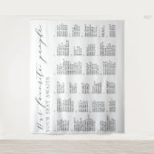 人お気に入りのの結婚アルファベット表 タペストリー (正面)