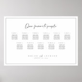 人お気に入りの結婚ミニマル席表 ポスター (正面)