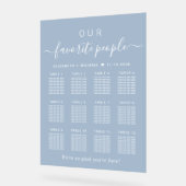 人お気に入りの12テーブル結婚の座席の曇り アクリルサイン (傾斜)