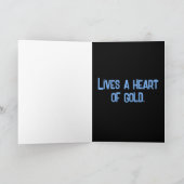 人からのグリーティングカー男らしド カード (内部)