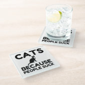 人がいるから吸 ガラスコースター (アングル)