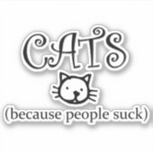 人がいるから吸 シール (正面)