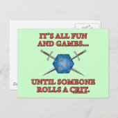 人がベッドに入るまでおもしろいとゲーム転がはすべて ポストカード (正面/裏面)