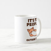 人が多すぎる猫 コーヒーマグカップ (正面右)