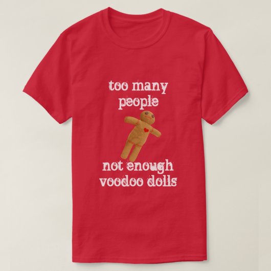 人が多すぎる Tシャツ (デザイン正面)