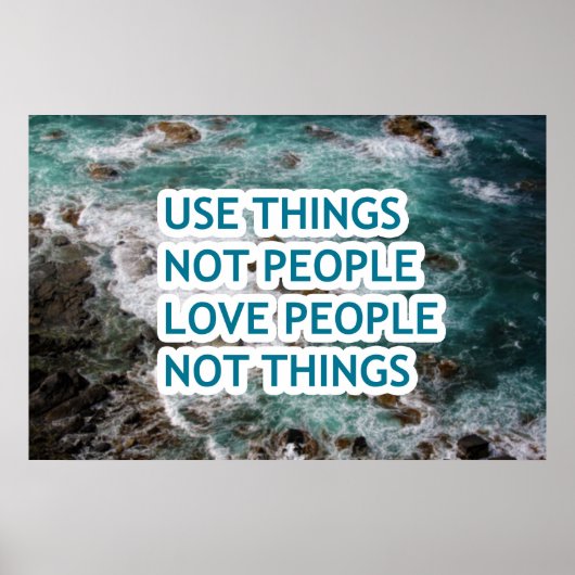 人が好きでないものを使う ポスター (正面)