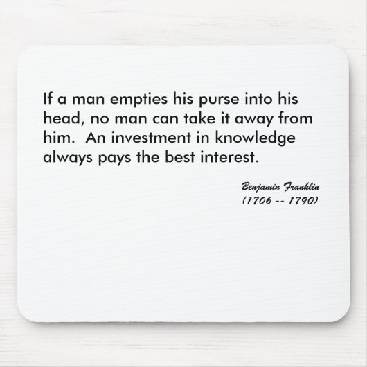 人が彼の頭部に彼の財布を空ければ、ma無し… マウスパッド (正面)