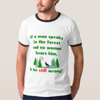 人が森林冗談を言うTシャツで話せば Tシャツ
