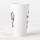 人が減れば猫が増える カフェラテマグ (正面)