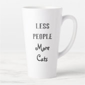 人が減れば猫が増える カフェラテマグ (右)