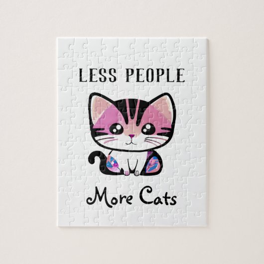 人が減れば猫が増える ジグソーパズル (縦)