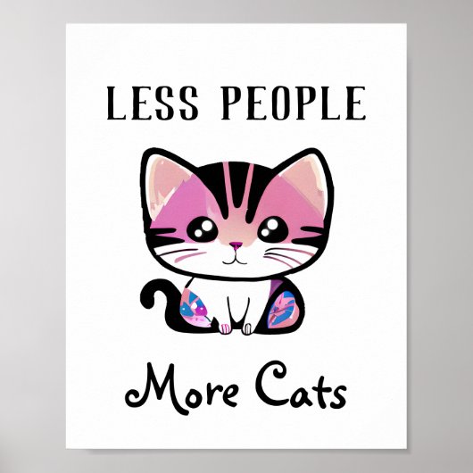 人が減れば猫が増える ポスター (正面)