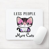 人が減れば猫が増える マウスパッド (マウス)