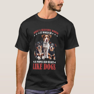 人が犬のような心を持ったら世界はどうなるだろう Tシャツ