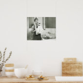 人が皿を洗う ポスター (キッチン)