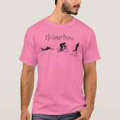 人が見え熱狂するる Tシャツ (正面)