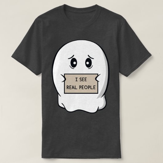 人が見実在える Tシャツ (デザイン正面)