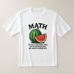 人が66個のスイカを買うのは数学だけ Tシャツ