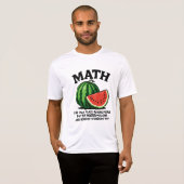 人が66個のスイカを買うのは数学だけ Tシャツ (正面フル)