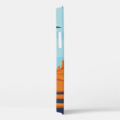  人けのない谷、山、暗い青々とした風景 Case-Mate iPhoneケース (裏面 / 右)