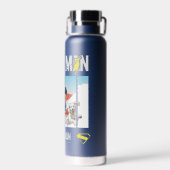 人すごいとクリプトが逃げる ウォーターボトル (背面)