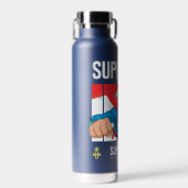 人すごいとクリプトが逃げる ウォーターボトル (正面)