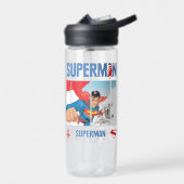 人すごいとクリプトが逃げる ウォーターボトル (左面)