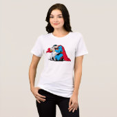 人すごいとクリプト トライブレンドTシャツ (正面全面)