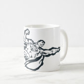 人すごいは右に飛ぶ コーヒーマグカップ (正面右)